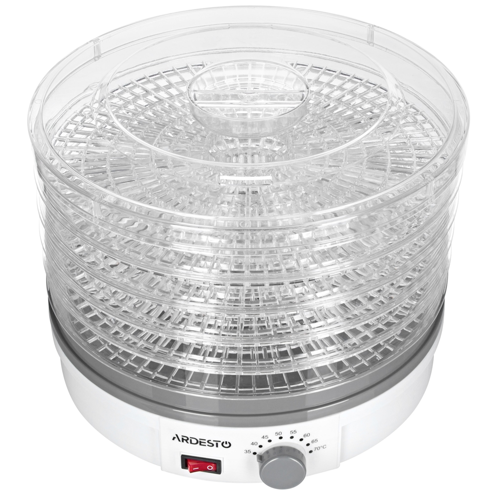 ჩირის აპარატი Ardesto FDB-5321T, 245W, Dried Fruit Machine, White/Grey