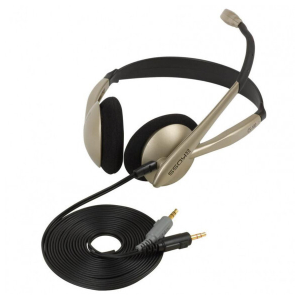 ყურსასმენი Koss 194811.101, Wired, Headset Headphones, 2x3.5mm, Cream