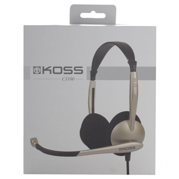 ყურსასმენი Koss 194811.101, Wired, Headset Headphones, 2x3.5mm, Cream