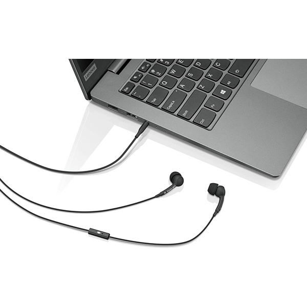 ყურსასმენი Lenovo GXD0S50936 100, Headphones, Wired, 3.5mm, Black