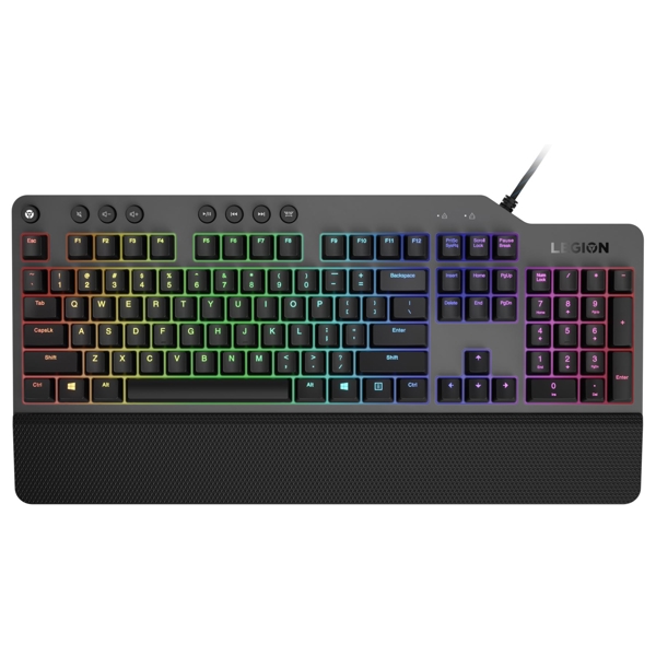 კლავიატურა Lenovo GY40T26479 Legion K500, Wired, RGB, USB, Keyboard, Black