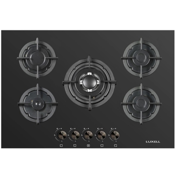 ჩასაშენებელი ქურის ზედაპირი Luxell LX-50OAHDF B, Built-in, Black