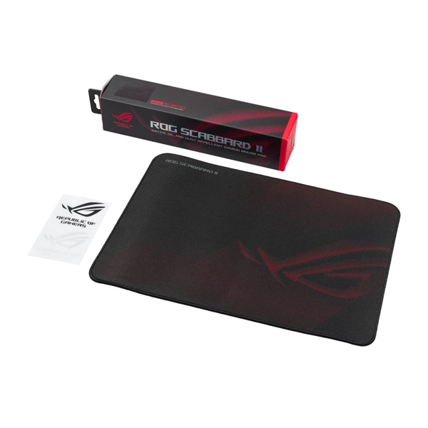 Asus 90MP02H0-BPUA00, ROG Scabbard II, Gaming Mouse Pad, M, Black