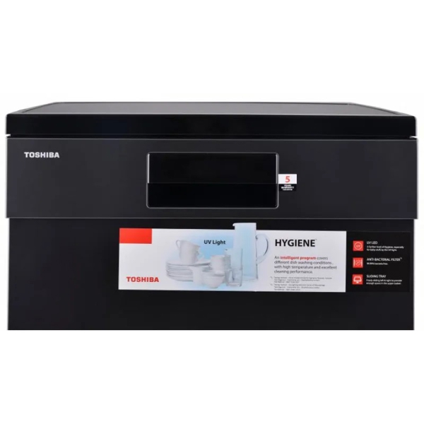 Toshiba DW-15F3CIS(BS)-GE, A++, 44 Db, Dishwasher, Black