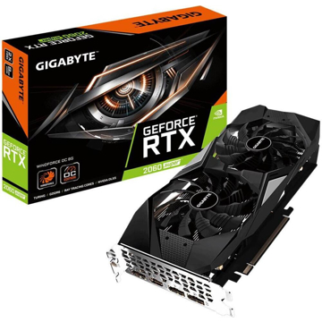 ვიდეო დაფა Asus Gaming GeForce RTX2060 Windforce OC, 8GB,  256bit, HDMI, DP, Black