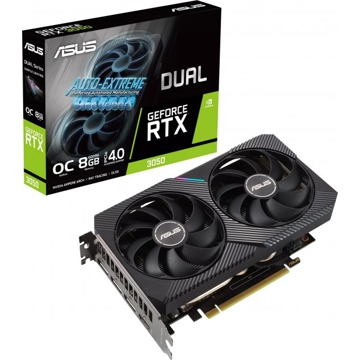 ვიდეო დაფა Asus Gaming GeForce RTX3050 Dual, 8GB, 128bit, HDMI, DP, Black