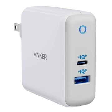 Anker A2629H21, 60W, 1x USB- C, 1x USB, White