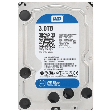 მყარი დისკი Western Digital WD30EZAZ, 3TB, 3.5", Internal Hard Drive