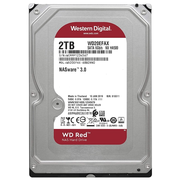 მყარი დისკი Western Digital WD20EFAX, 2TB, 3.5", Internal Hard Drive