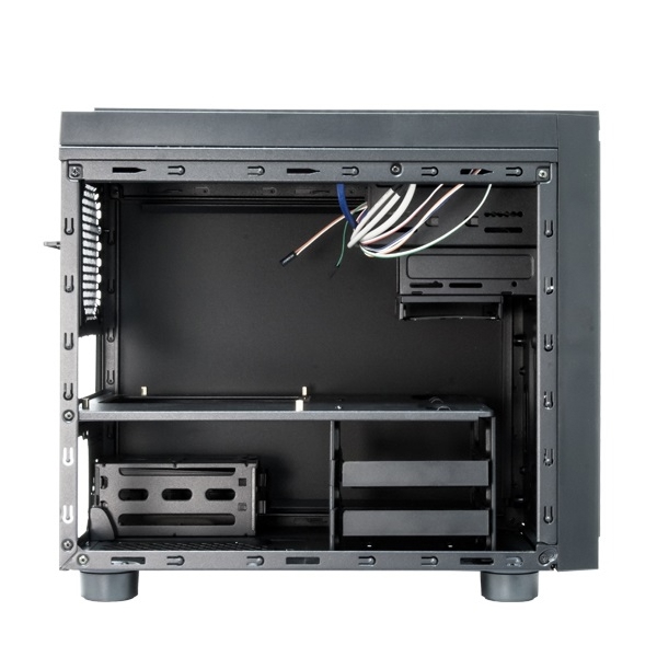 ქეისი Chieftec CI-01B-OP, Computer Case, Micro-ATX, USB 2.0, 2xUSB 3.0, Black