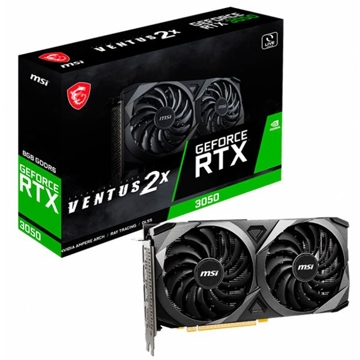 MSI GeForce RTX3050 Ventus 2X OC, 8GB, 128bit, HDMI, DP, Black