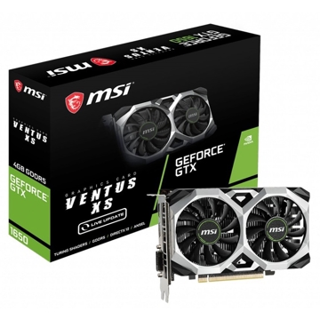 MSI GeForce GTX1650 Ventus XS, 4GB, 128bit, HDMI, DP, DVI-D, Black