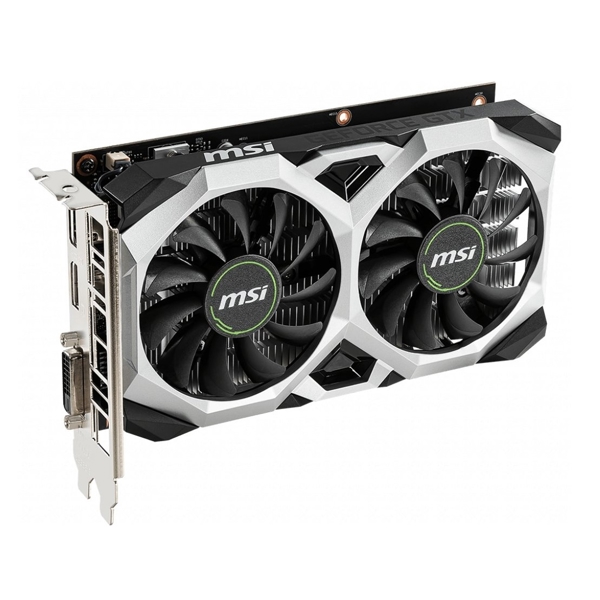 ვიდეო დაფა MSI GeForce GTX1650 Ventus XS, 4GB, 128bit, HDMI, DP, DVI-D, Black