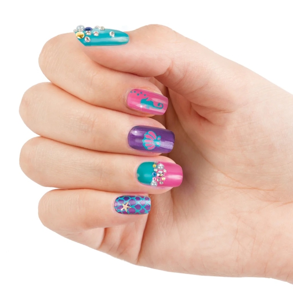 საბავშვო ფრჩხილის ლაქის ნაკრები Make It Real 2324MR Paint & Sparkle Mermaid Nail Art