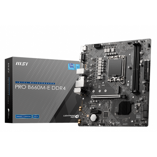 დედა დაფა MSI 911-7D46-029 Pro B660M-E, LGA 1700, DDR4, DIMM, 64GB