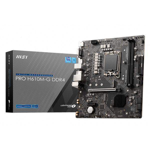 დედა დაფა MSI 911-7D46-031 Pro H610M-G, LGA 1700, DDR4, 64GB