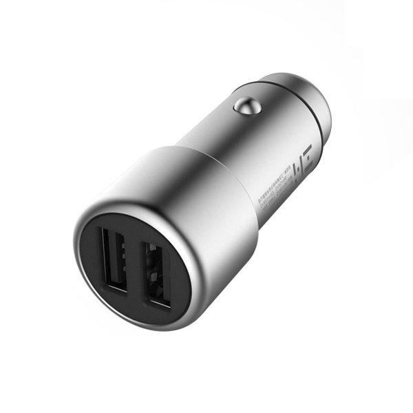 მანქანის დამტენი Xiaomi ZMKAP821RUSI, Car Charger Dual USB, 18W, QC, DC, Grey