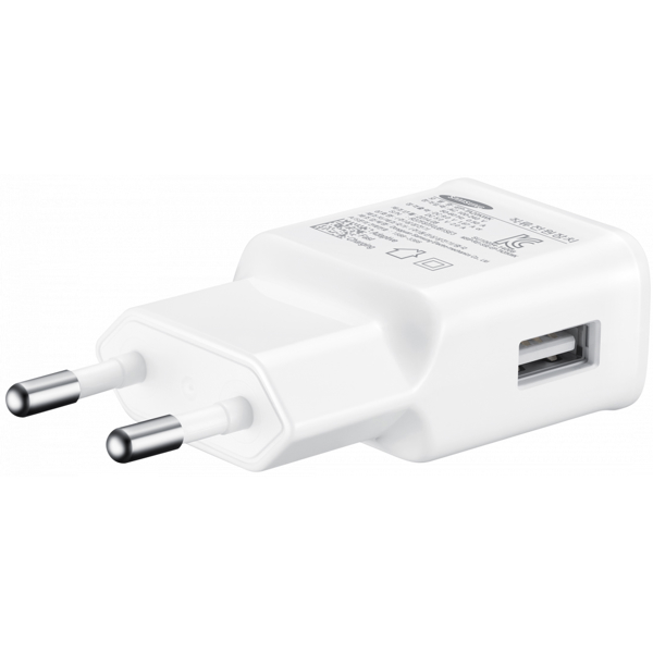 დამტენი Samsung EP-TA20EWECGRU, USB Type-C, White