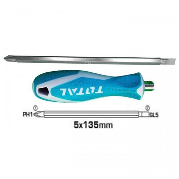 სახრახნისი Total THT250226, Precision Screwdriver, Blue