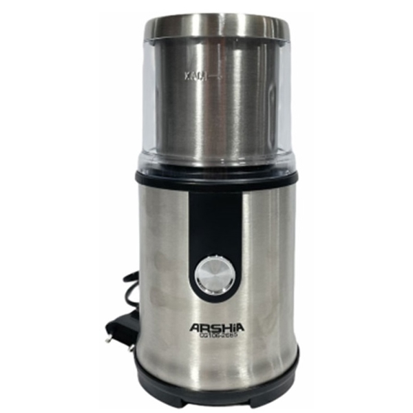 ყავის საფქვავი Arshia CG106-2665, 400W, Electric Coffee Grinder, Silver