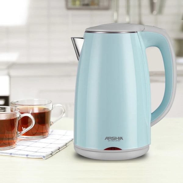 ელექტრო ჩაიდანი Arshia EK1401-2721, 1800W, 1.7L, Electric Kettle, Blue