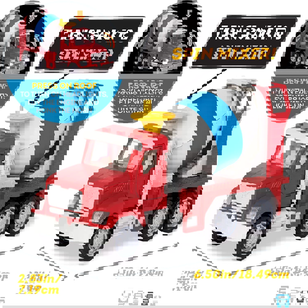 სათამაშო მანქანა Driven WH1014Z Micro Cement Mixer Trcuk