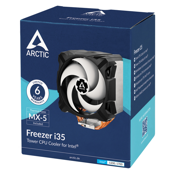 ქულერი Arctic ACFRE00061A, 140mm, 1800RPM, Cooler, Black/White