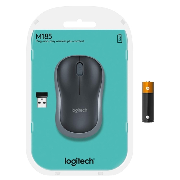 მაუსი Logitech L910-005989, Wireless, USB, Classic Mouse, Black