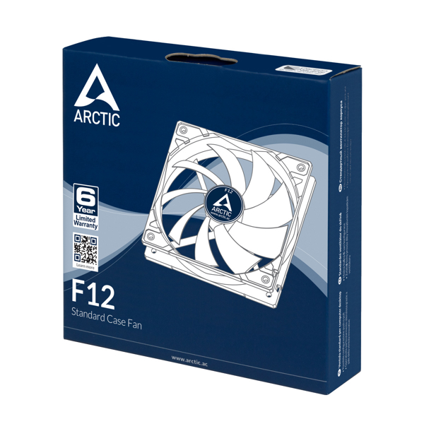 ქულერი Arctic F12-CaseFan, 120mm, 1350RPM, Cooler, Black/White