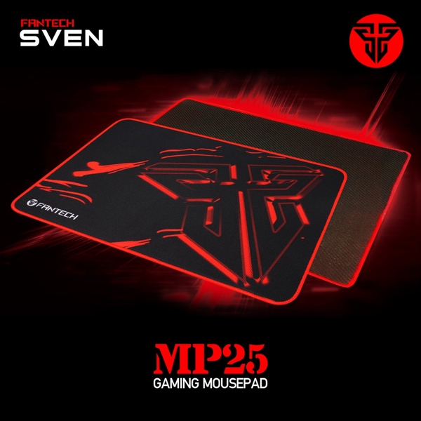 მაუსის პადი Fantech MP25, Gaming Mouse Pad, S, Black/Red