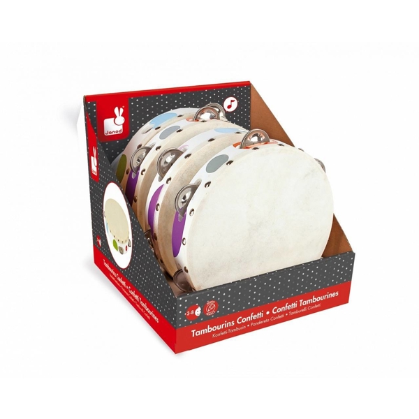 მუსიკალური ინსტრუმენტი Janod J07601 Musical instrument Tambourine J07601