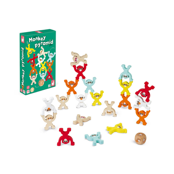 Janod J02633 Monkey pyramid game