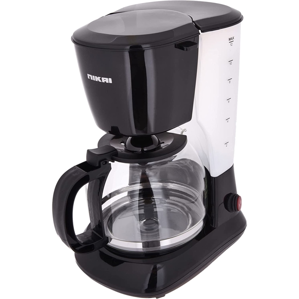 ყავის აპარატი Nikai NCM1210A, 670-800W, 1500ML, Coffee Machine, Black