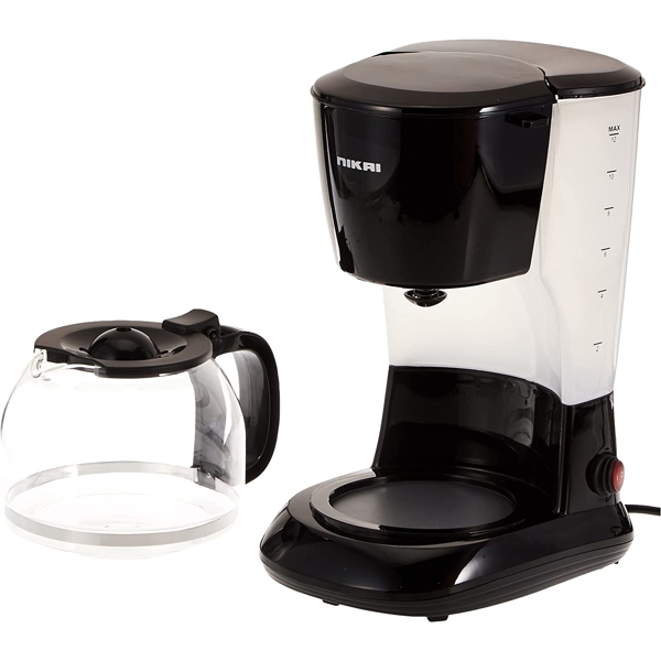 ყავის აპარატი Nikai NCM1210A, 670-800W, 1500ML, Coffee Machine, Black