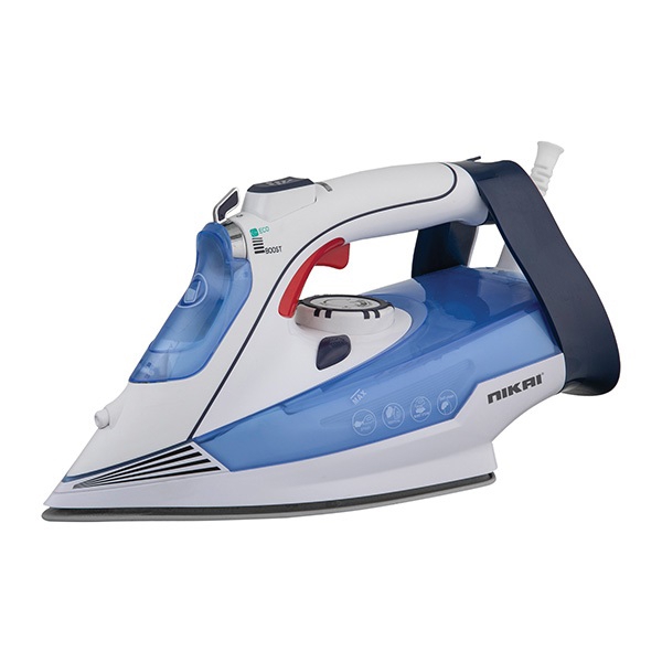 ორთქლის უთო Nikai NSI909TSX, 2200W, 320ML, Steam Iron, White/Blue