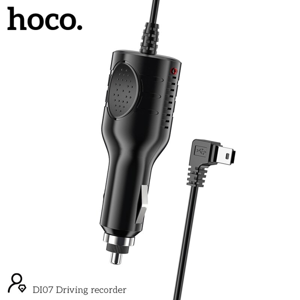 მანქანის ვიდეო რეგისტრატორი Hoco DI07 Dual Driving Recorder, HDMI Out, Mic, USB, Black