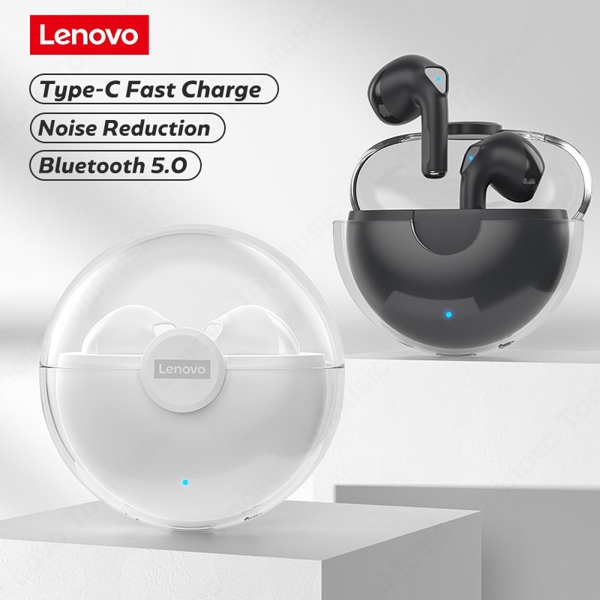 ყურსასმენი Lenovo LP80, Earphones, Wireless, Bluetooth, Black