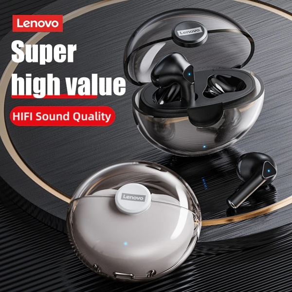 ყურსასმენი Lenovo LP80, Earphones, Wireless, Bluetooth, Black