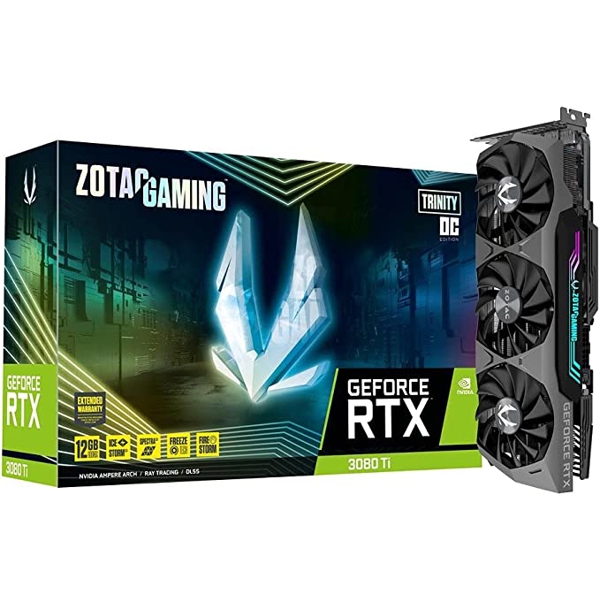 ვიდეო დაფა Zotac ZT-A30810D-10P Gaming GeForce RTX3080 Ti Trinity,12GB, 384bit, HDMI, DP, Black 