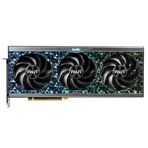 ვიდეო დაფა Palit NED4090S19SB-1020G, Gaming GeForce RTX4090 GameRock OC, 24GB, 384bit, HDMI, DP, Black