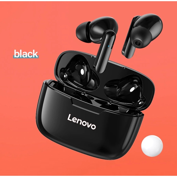 ყურსასმენი Lenovo XT90, Headphones, Wireless, Bluetooth, IP54, Black