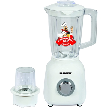 ბლენდერი Nikai NB1700T4, 350W, 2in1, 1500ML, Blender, White