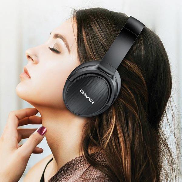 ყურსასმენი Awei A780BL, Wireless Headphones, Bluetooth, 3.5mm Jack, Black