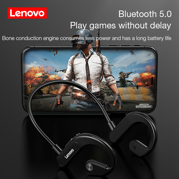 ყურსასმენი Lenovo X3, Headphones, Wireless, Bluetooth, IPX5, Black