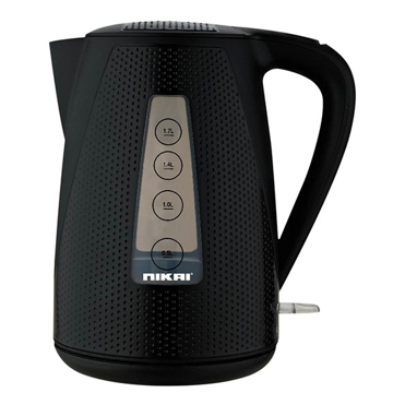 ელექტრო ჩაიდანი Nikai NK744P, 2200W, 1.7L, Electric Kettle, Black