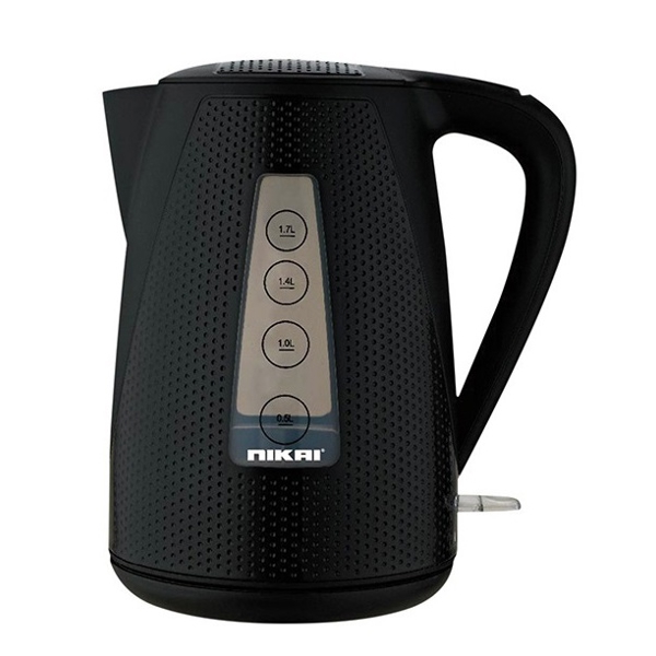 ელექტრო ჩაიდანი Nikai NK744P, 2200W, 1.7L, Electric Kettle, Black