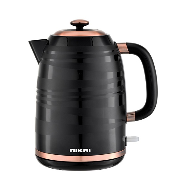 ელექტრო ჩაიდანი Nikai NK244P, 2200W, 1.7L, Electric Kettle, Black