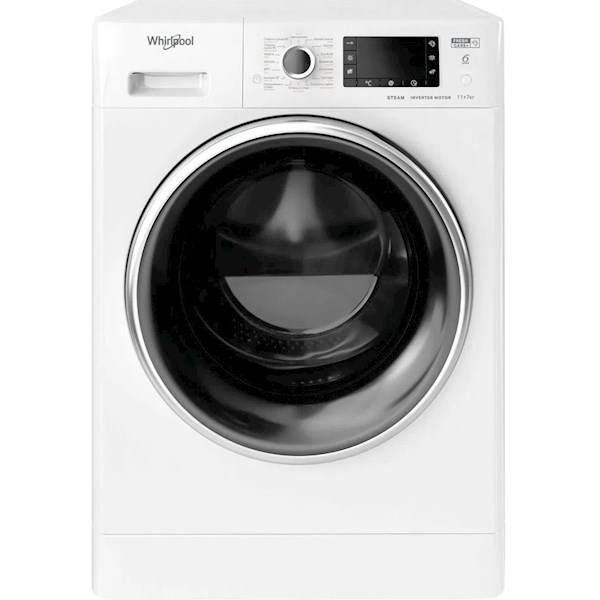 სარეცხი მანქანა+საშრობი Whirlpool  FWDG961483WBV FWDG 9 kg ,A, 1400 rpm, Washing Machine With Dryer, White