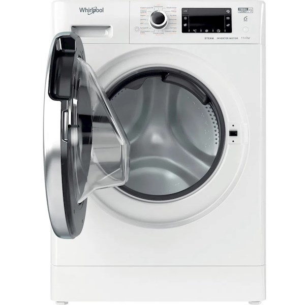 სარეცხი+საშრობი მანქანა Whirlpool  FWDG961483WBV FWDG 9 kg ,A, 1400 rpm, Washing Machine With Dryer, White