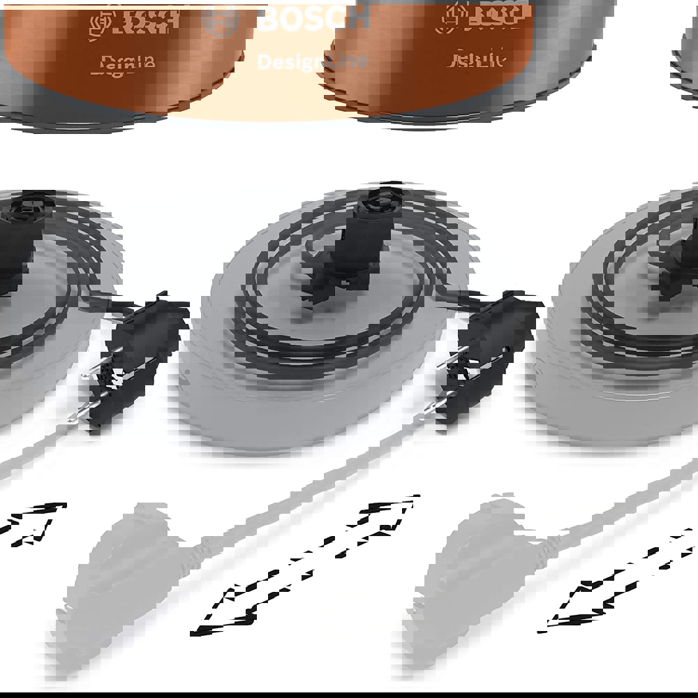 ელექტრო ჩაიდანი Bosch TWK4P439, 2400W, 1.7L, Electric Kettle, Brown